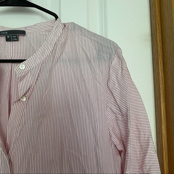 Vince Red and White Striped Pullover Tunic Size Medium - Picture 2 of 10